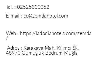 Ladonia Hotels Zemda iletiim bilgileri